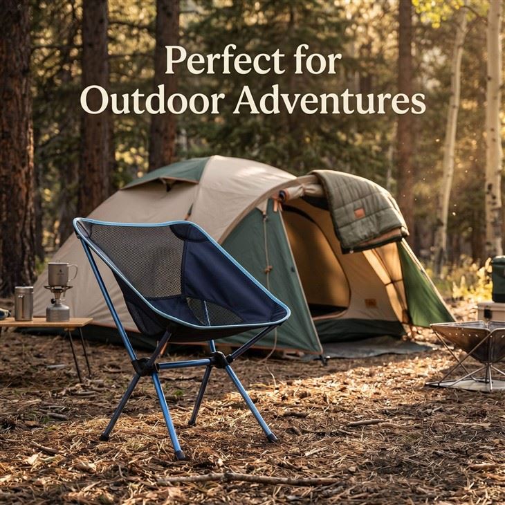 Moon Chair Oxford Cloth Folding Style Foldable Camping Fishing Outdoor BBQ Lounge Portable Outdoor Furniture With Backrest