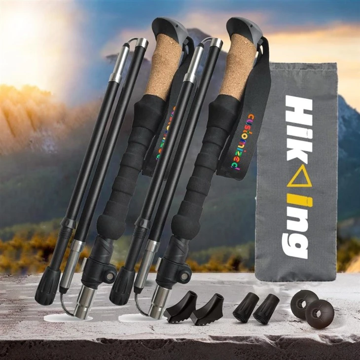 5 Section Ultralight Collapsible Nordic Walking Hiking Pole